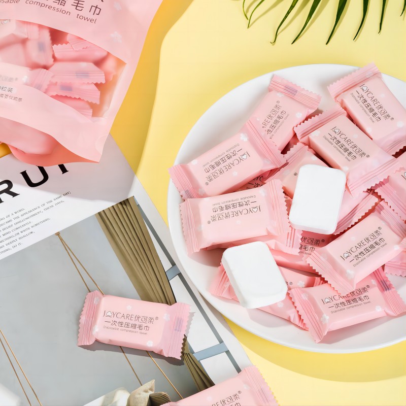 压缩毛巾博客图 compress towel