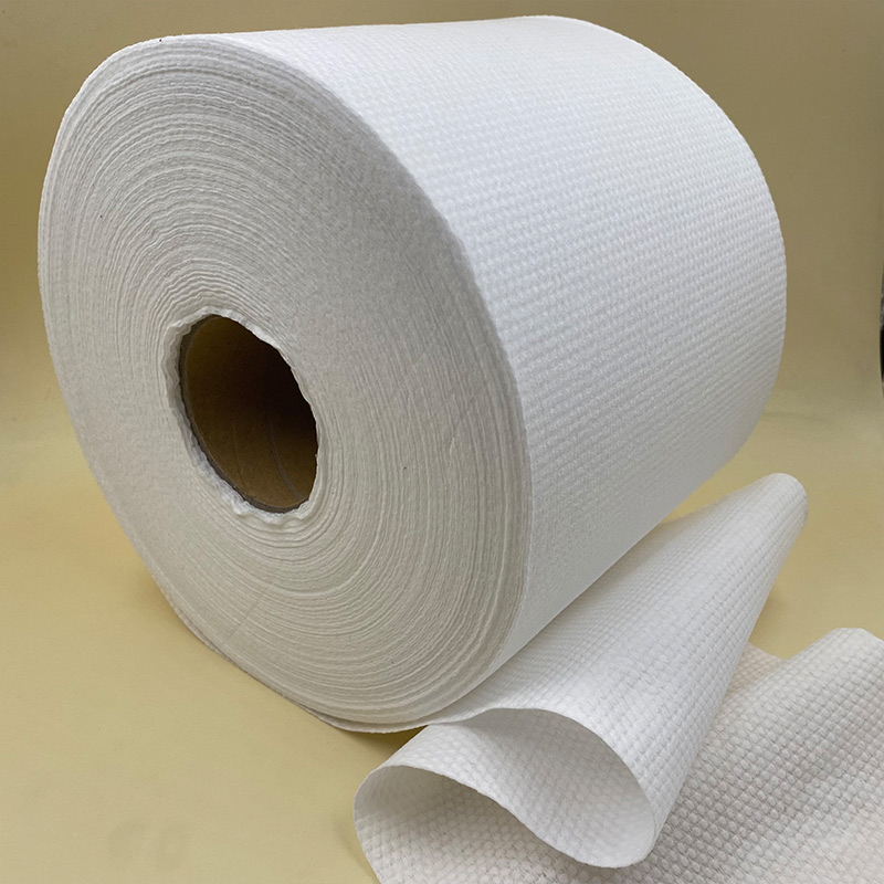 30%Viscose 70%Polyester Embossed Spunlace Nonwoven fabric rolls